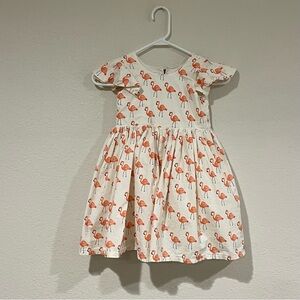 GOLDY BELLE Flamingo Print Girls Dress Size 6